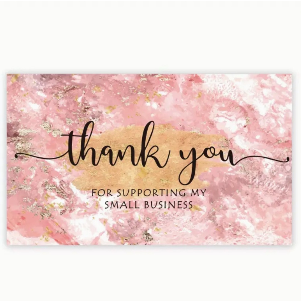 NEW 30 PCS THANK YOU FOR SUPPORTING MY SMALL BUSINESS APPRECIATION CARDS
